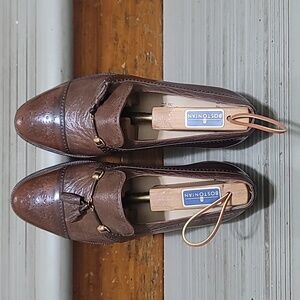Moreschi Mens Brown Leather Loafers.
